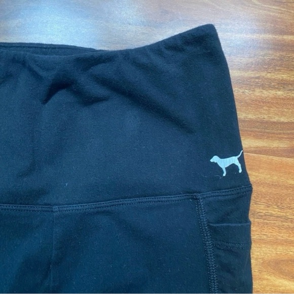 Pink Victoria's Secret Yoga Womens Black Soft High Waist Cutout Leggings Size XS - Picture 5 of 16